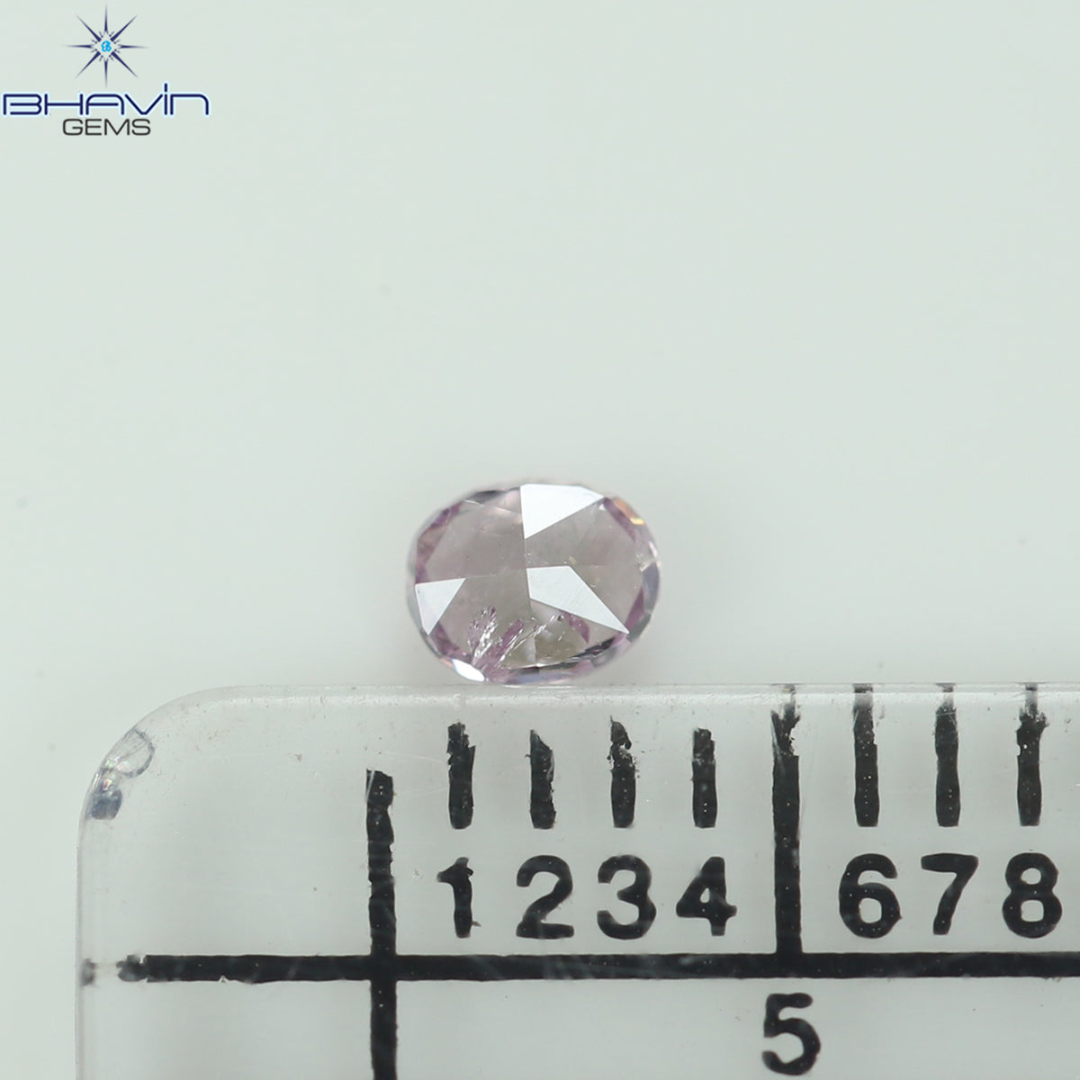0.12 CT Oval Shape Natural Diamond Pink Color I1 Clarity (3.17 MM)