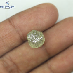 4.49 CT Rough Shape Natural Diamond Yellow Color I3 Clarity (8.93 MM)