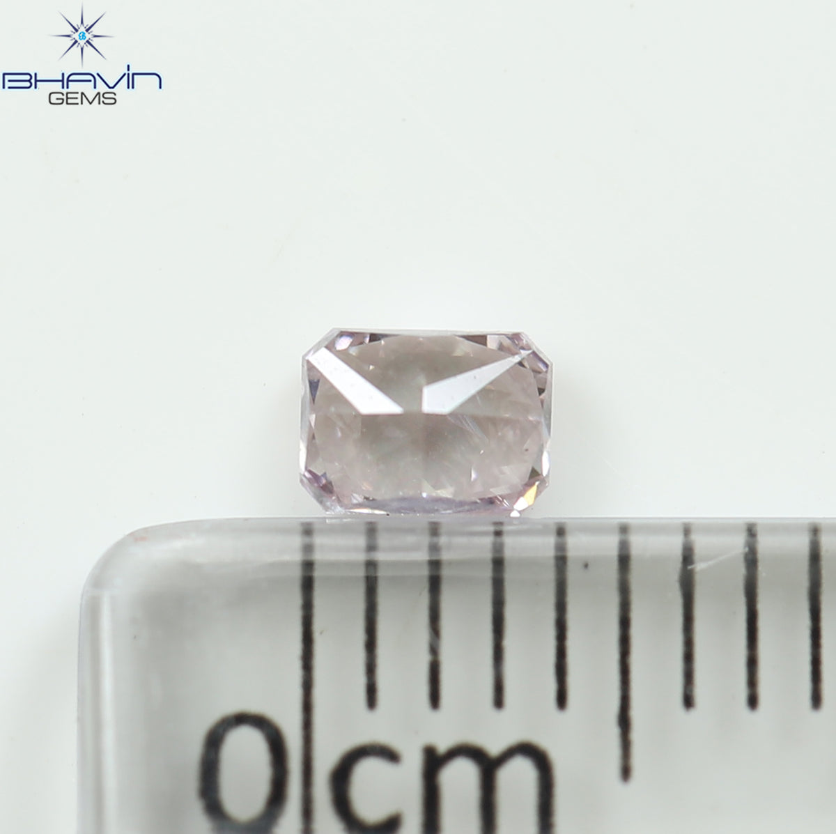 0.25 CT Natural Radiant Diamond Intense Pink Color Clarity VS1 (4.00 MM)