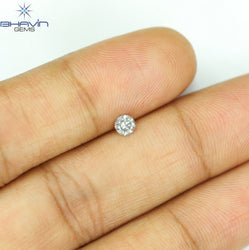 0.19 CT Natural Round Diamond Grey Color Clarity SI2 (3.71 MM)