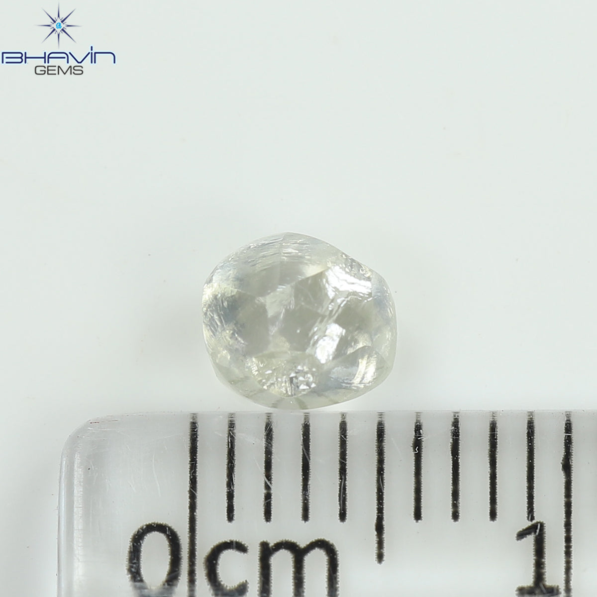 0.94 CT Natural Rough Diamond White Color Clarity VS (5.51 MM)