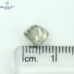 1.94 CT Rough Shape Natural Diamond Green Color VS2 Clarity (7.68 MM)