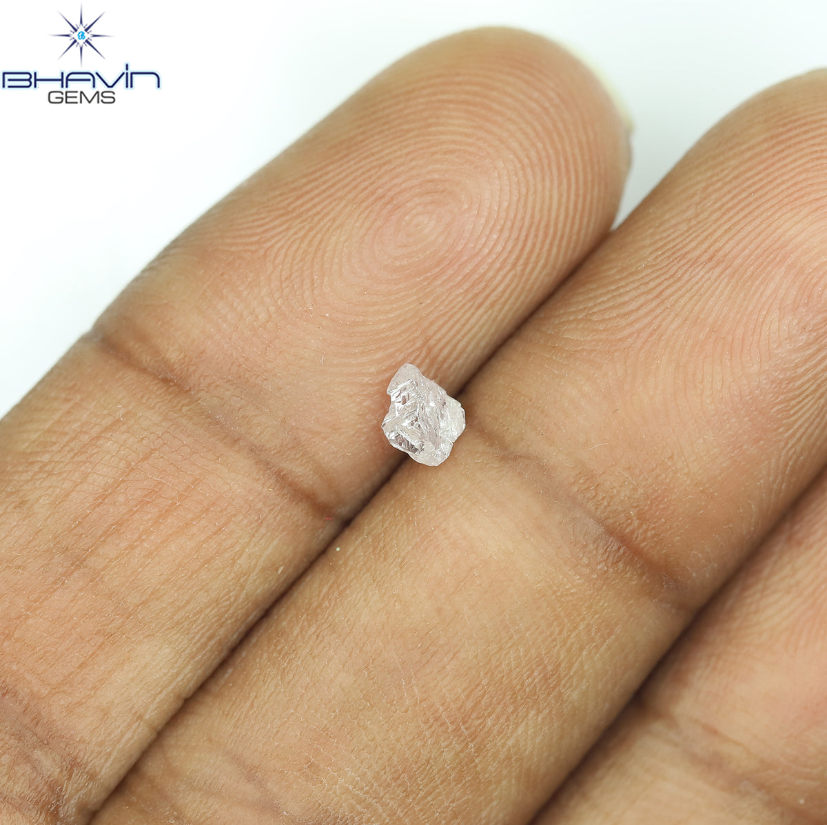 0.25 CT Natural Rough Diamond Pink Color Clarity SI (4.55 MM)