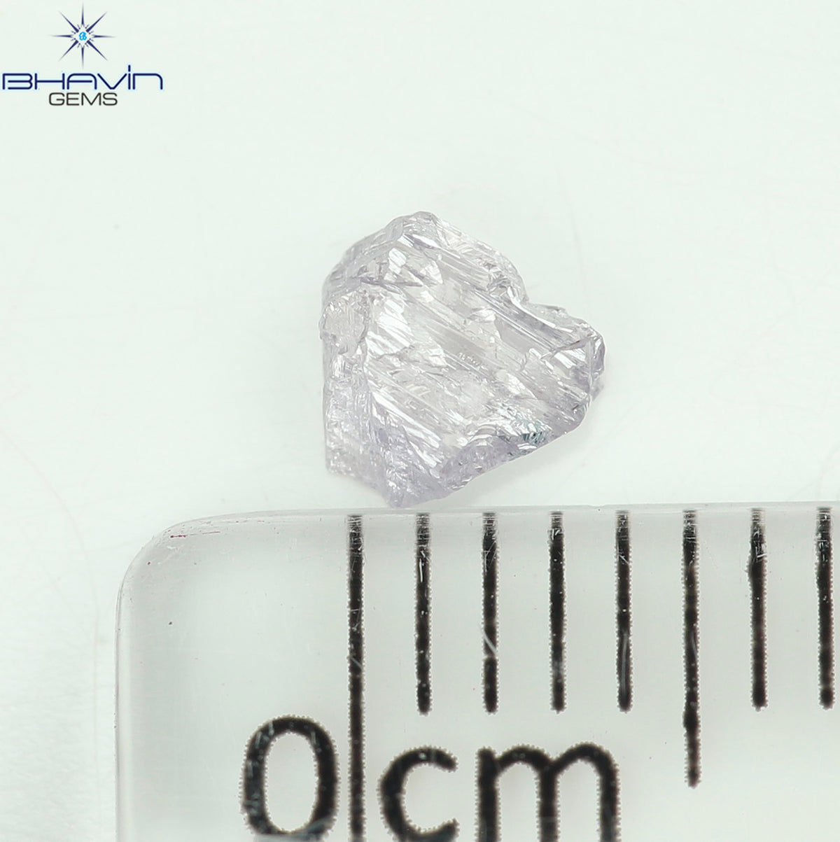 0.36 CT Natural Rough Diamond Pink Color Clarity VS (4.48 MM)