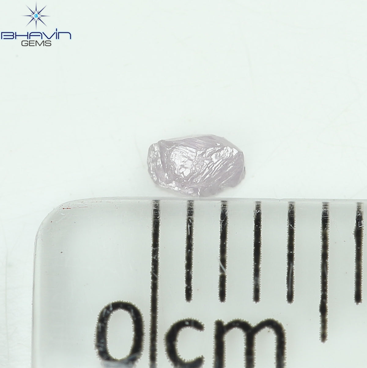 0.07 CT Natural Rough Diamond Pink Color Clarity VS (2.92 MM)