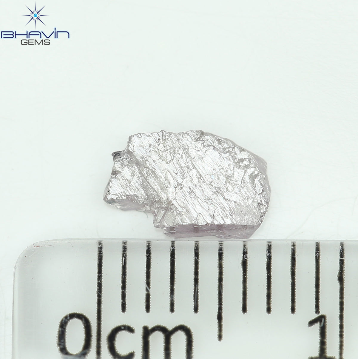 0.50 CT Natural Rough Diamond Pink Color Clarity I3 (6.86 MM)