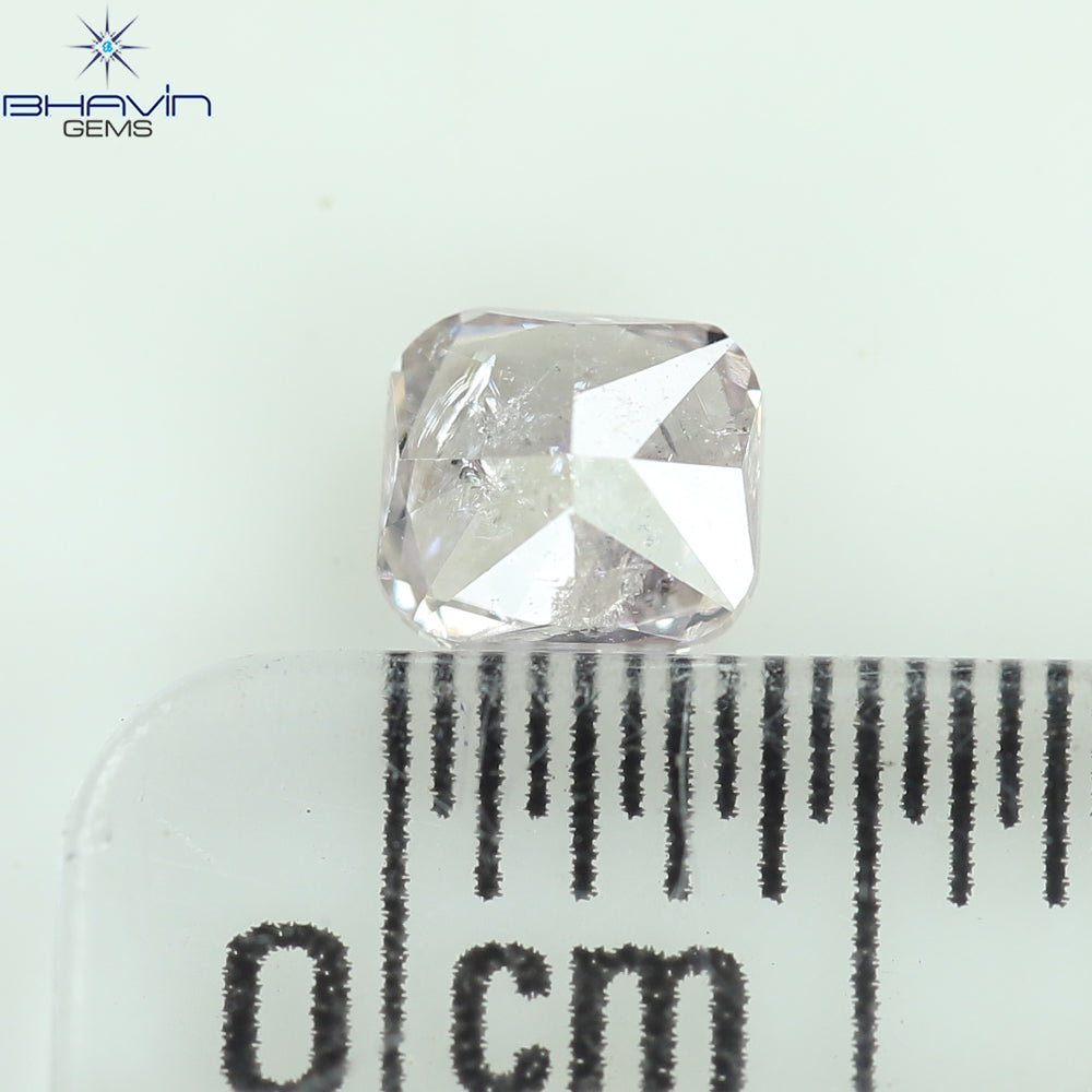 0.36 CT Cushion Diamond Natural Pink Color I3 Clarity (4.10 MM)