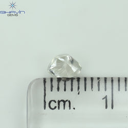 0.45 CT Rough Shape Natural Diamond White Color VS2 Clarity (5.08 MM)