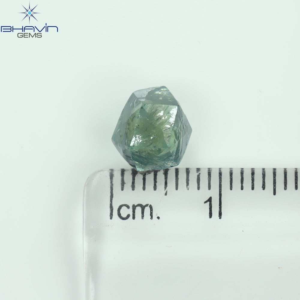 3.10 CT Natural Rough Diamond Enhanced Blue Color Clarity VS2 (8.21 MM)