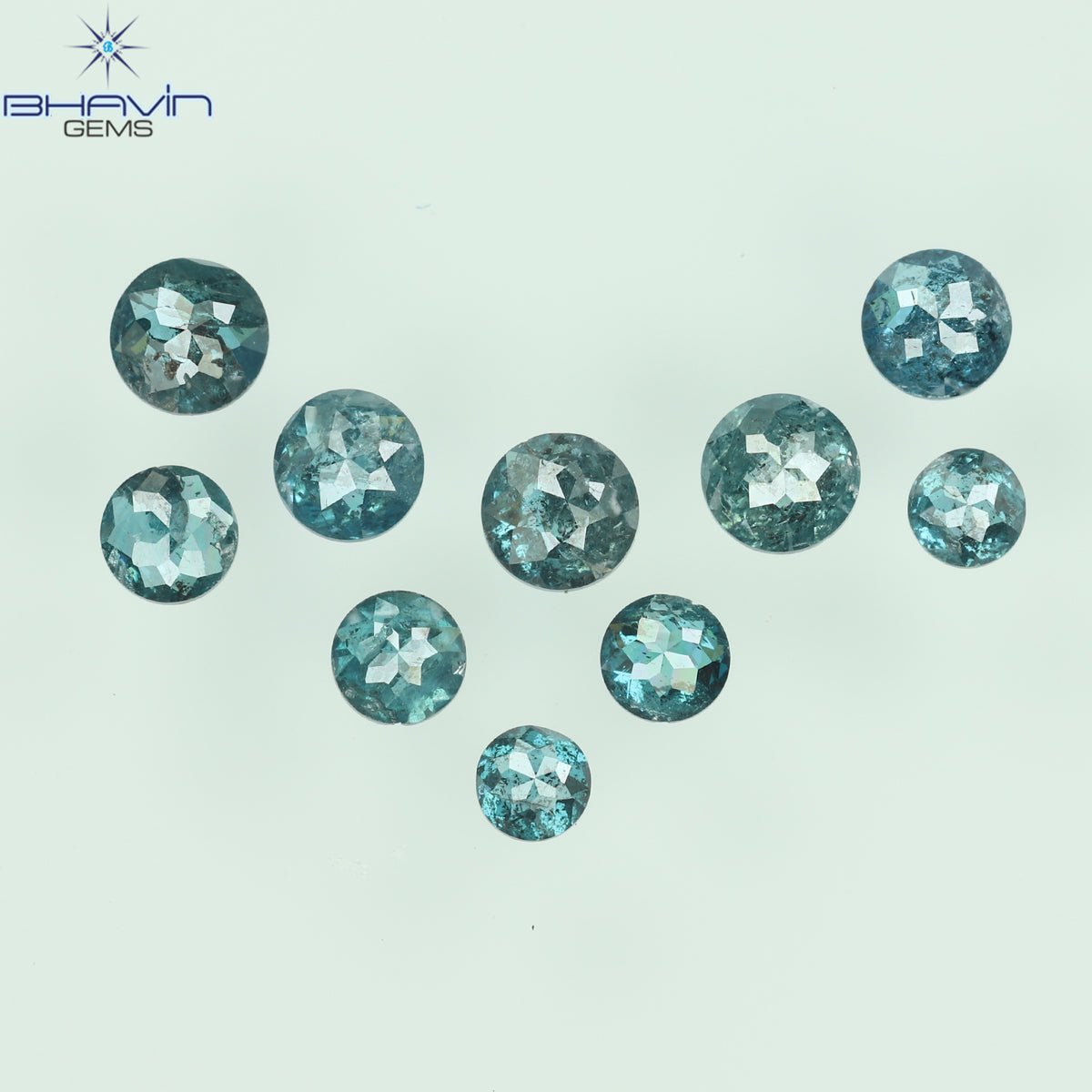 0.16 CT/3 ピース ミックス ローズ カット シェイプ ピンク色 ナチュラル ルース ダイヤモンド SI クラリティ (3.06 MM)