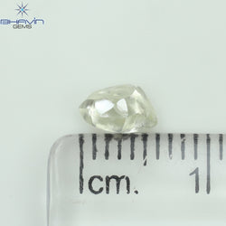 0.61 CT Rough Shape Natural Diamond White Color VS2 Clarity (6.35 MM)