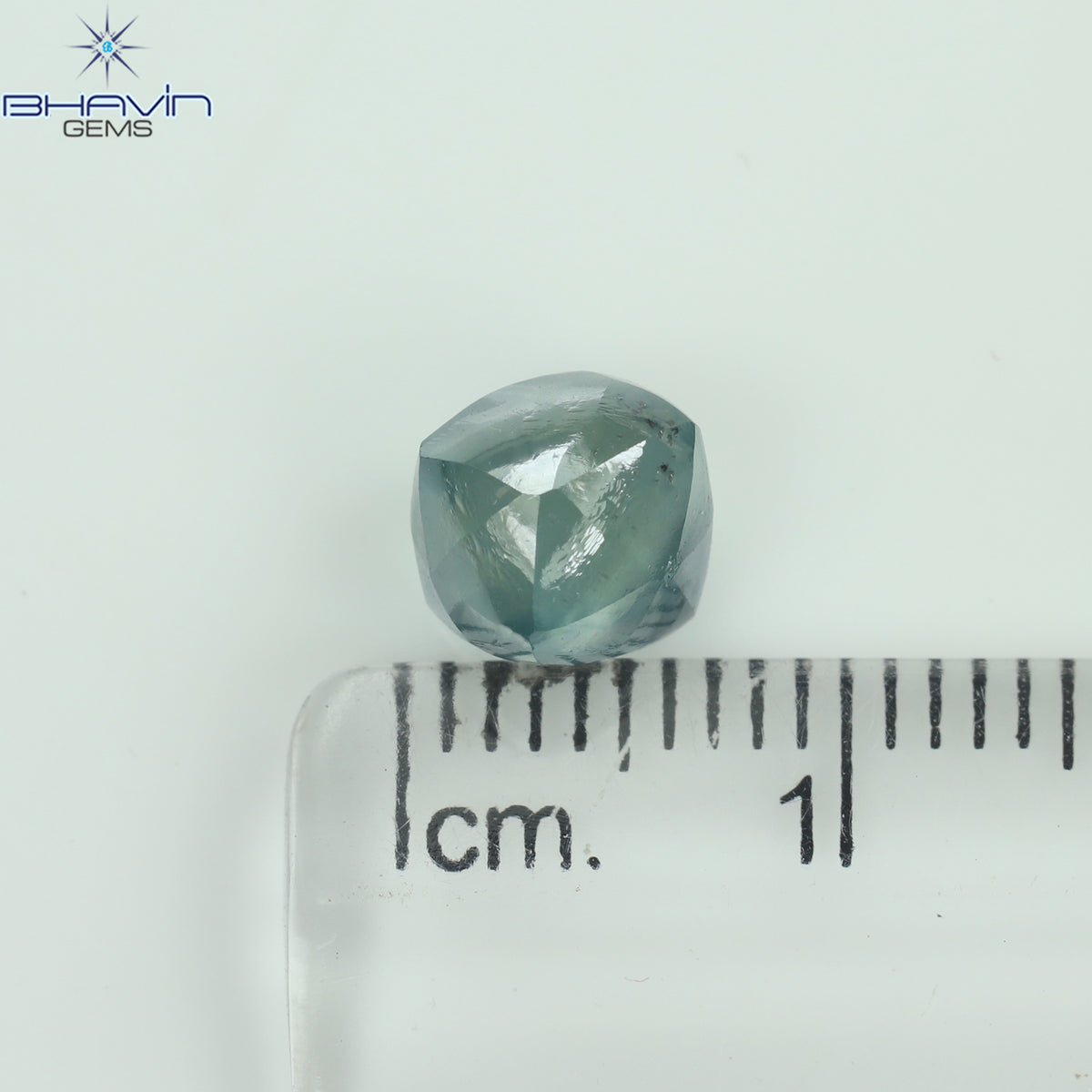 2.93 CT Natural Rough Diamond Enhanced Blue Color Clarity SI (7.97 MM)