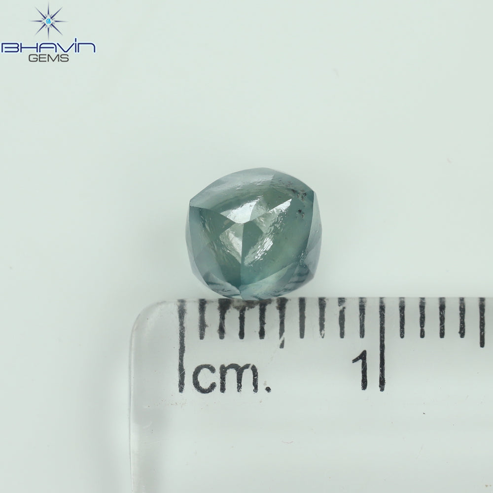 2.93 CT Natural Rough Diamond Enhanced Blue Color Clarity SI (7.97 MM)
