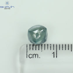 2.93 CT Natural Rough Diamond Enhanced Blue Color Clarity SI (7.97 MM)