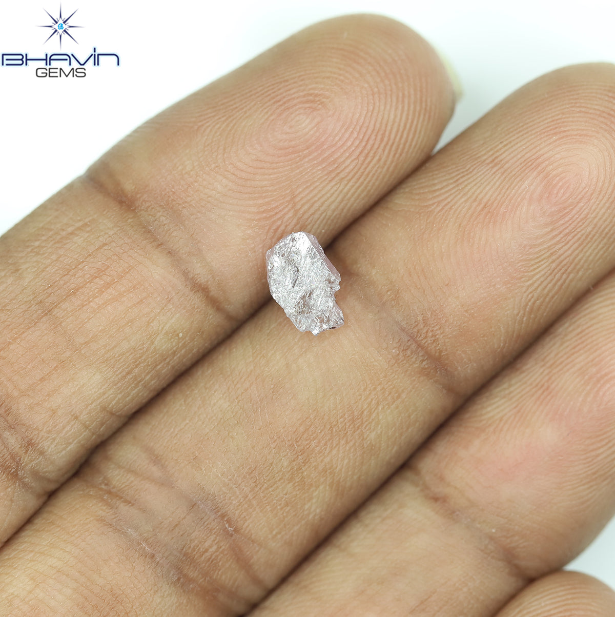 0.50 CT Natural Rough Diamond Pink Color Clarity I3 (6.86 MM)