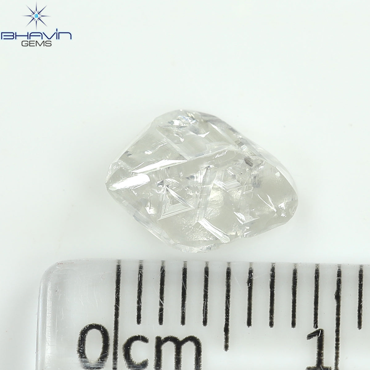1.34 CT Natural Rough Diamond White Color Clarity VS (8.70 MM)
