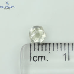 0.54 CT Rough Shape Natural Diamond White Color VS1 Clarity (4.81 MM)