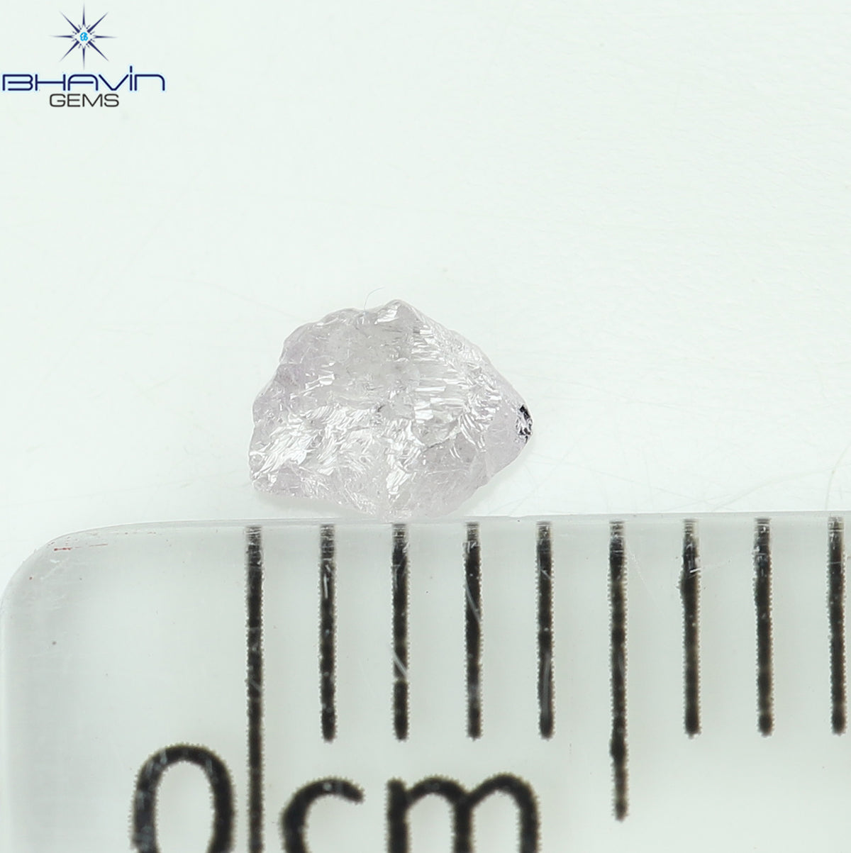 0.13 CT Natural Rough Diamond Pink Color Clarity VS (3.98 MM)