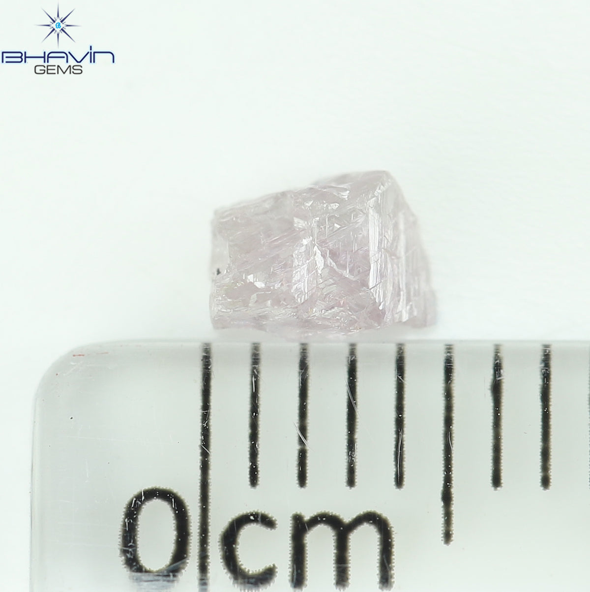 0.43 CT Natural Rough Diamond Pink Color Clarity I1 (4.76 MM)