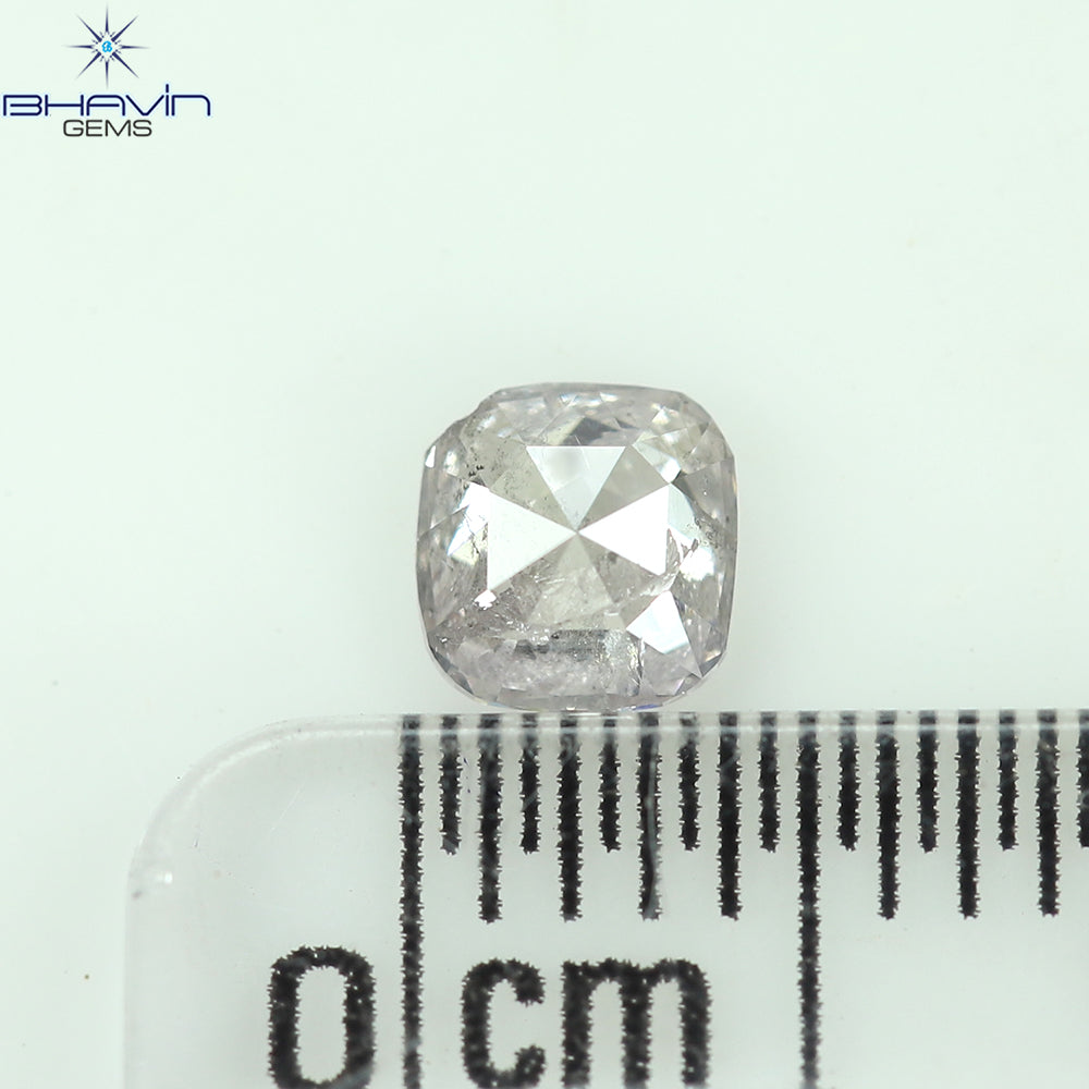 0.32 CT Cushion Diamond Natural Pink Color I3 Clarity (4.23 MM)