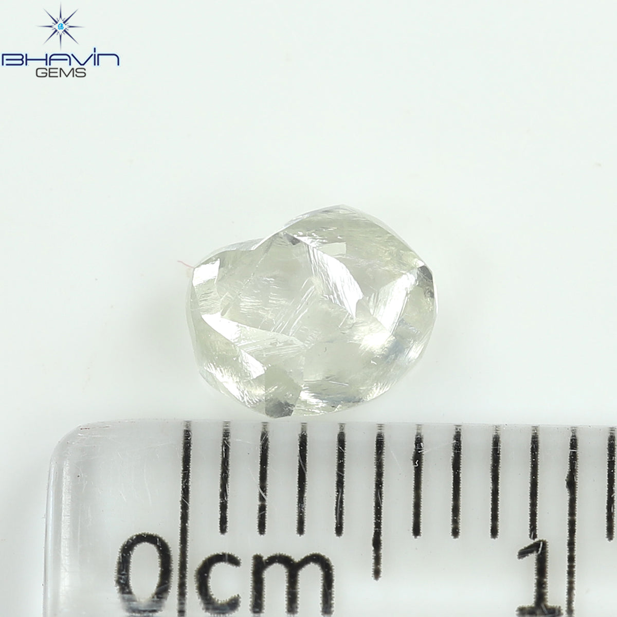 1.01 CT Natural Rough Diamond White Color Clarity VS (6.46 MM)