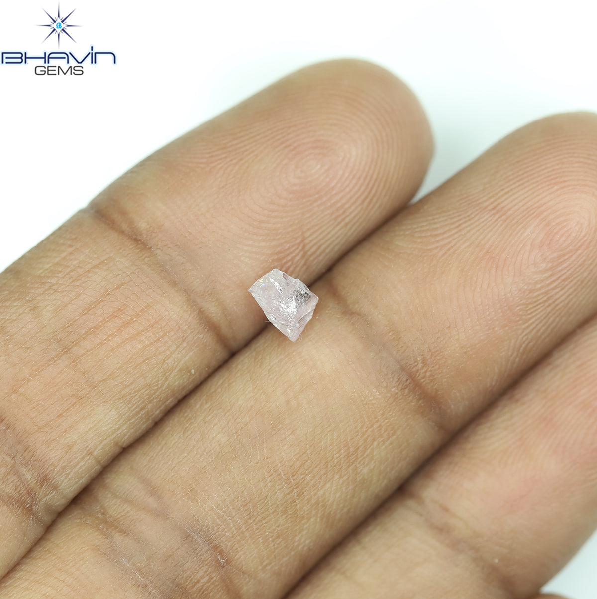 0.43 CT Natural Rough Diamond Pink Color Clarity I1 (4.76 MM)