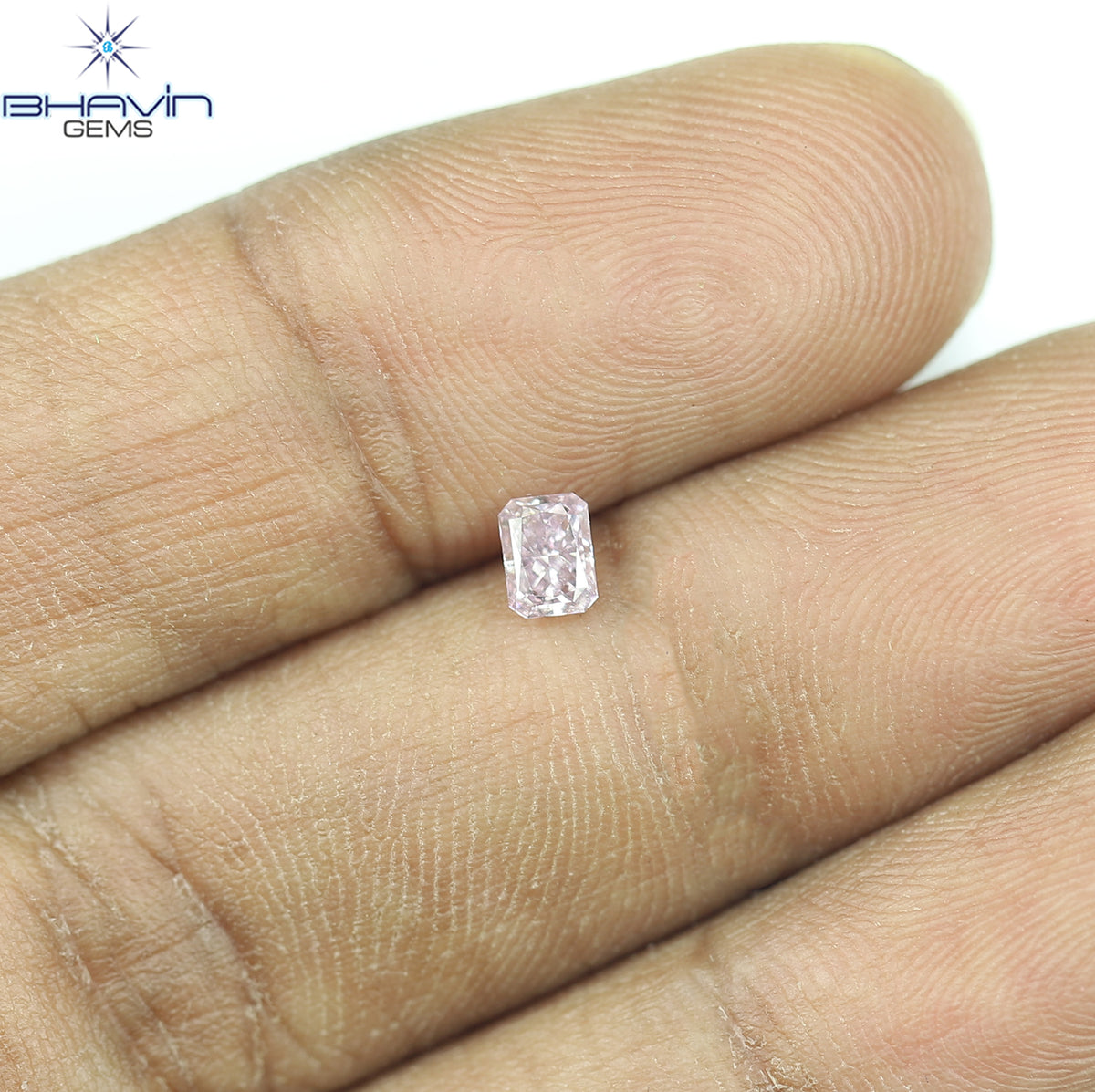 0.25 CT Natural Radiant Diamond Intense Pink Color Clarity VS1 (4.00 MM)