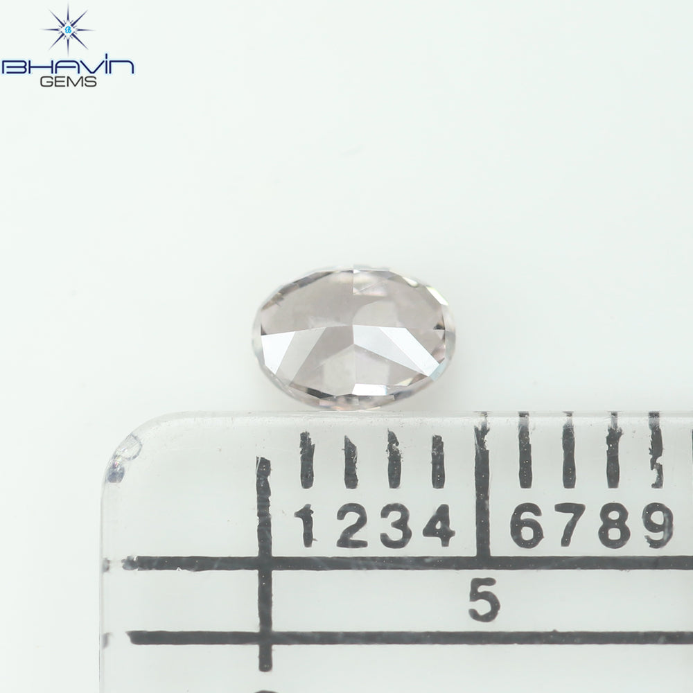 0.30 CT Oval Shape Natural Diamond Pink Color VS2 Clarity (4.70 MM)