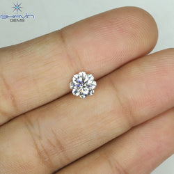 0.18 CT ラウンド ローズ カット シェイプ 天然ダイヤモンド ピンク色 I2 クラリティ (3.86 MM)