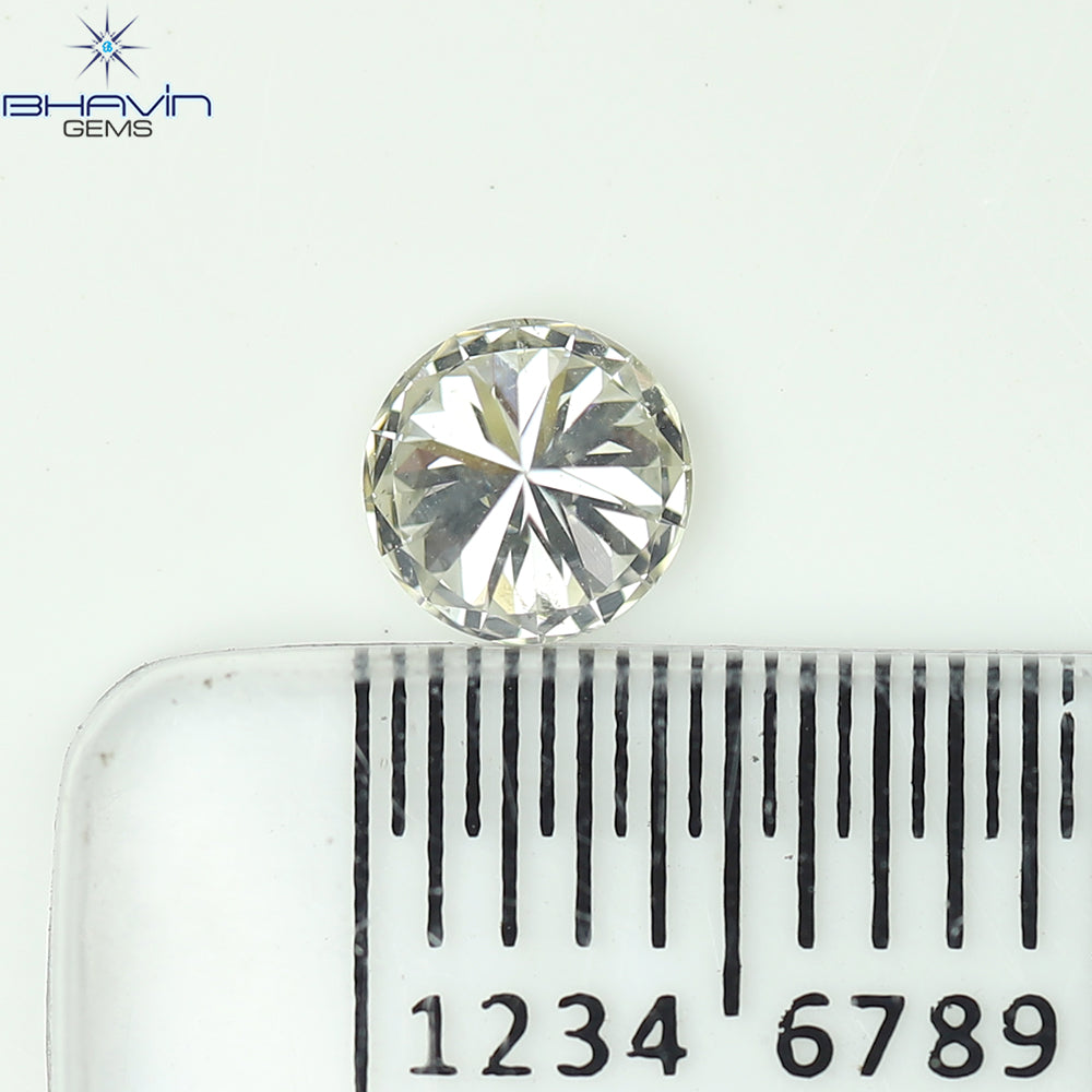 0.18 CT ラウンド ローズ カット シェイプ 天然ダイヤモンド ピンク色 I2 クラリティ (3.86 MM)