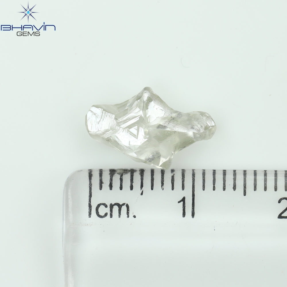 2.27 CT Rough Shape Natural Diamond White Color VS2 Clarity (12.40 MM)