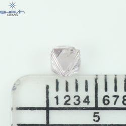 0.90 CT ラフ シェイプ ナチュラル ダイヤモンド ホワイト カラー VS1 クラリティ (5.95 MM)