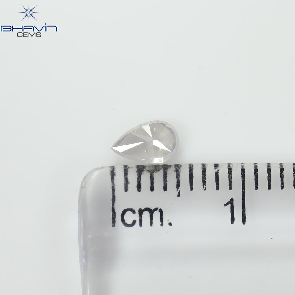 0.28 CT Pear Shape Natural Diamond White Color SI1 Clarity (5.31 MM)