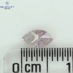 0.40 CT Marquise Diamond Natural Pink Color I3 Clarity (6.22 MM)
