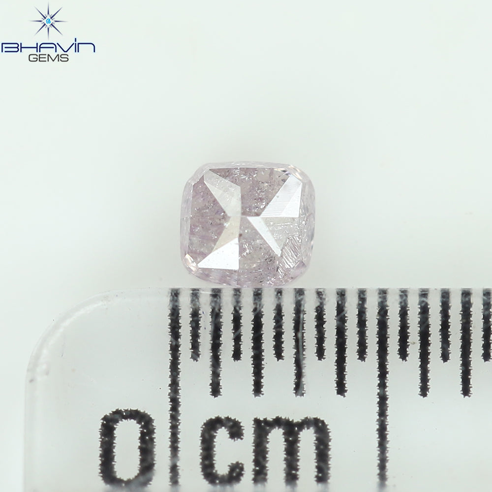 0.24 CT Cushion Diamond Natural Pink Color I3 Clarity (3.30 MM)