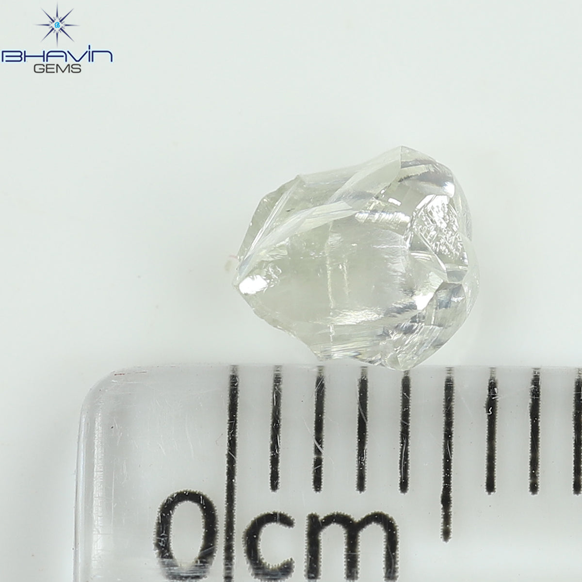 0.95 CT Natural Rough Diamond White Color Clarity VS (6.33 MM)