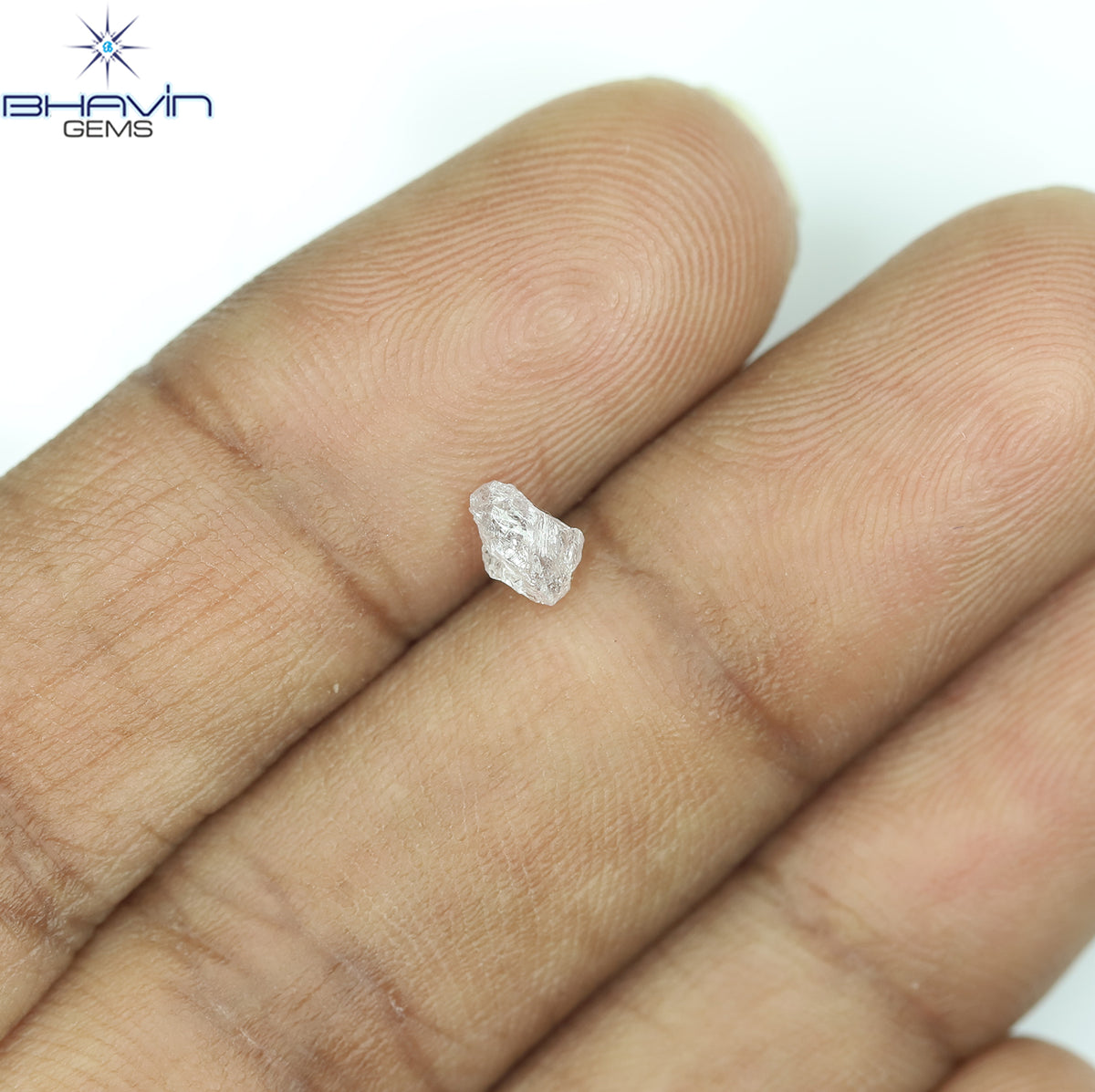 0.28 CT Natural Rough Diamond Pink Color Clarity SI (5.10 MM)