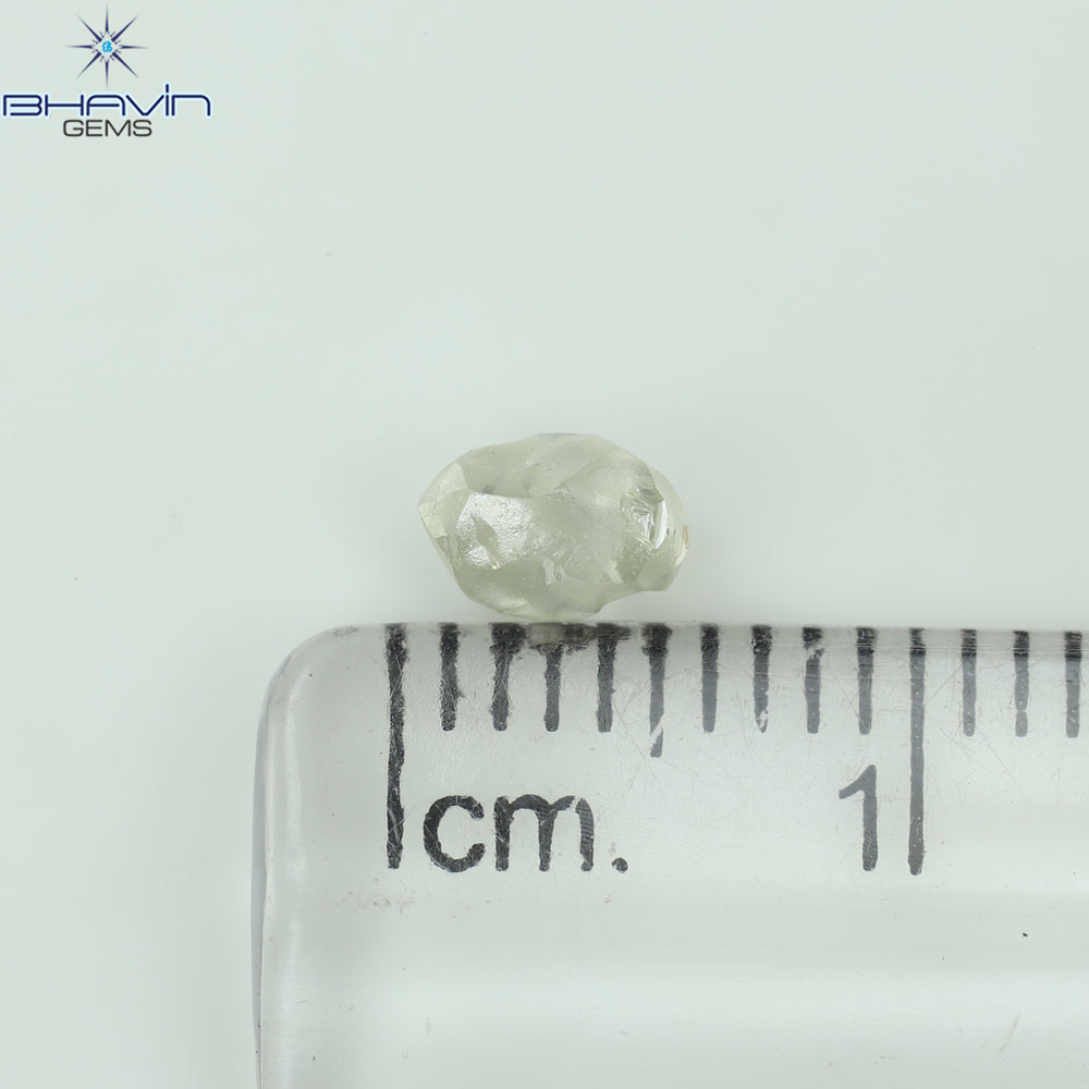 0.53 CT Rough Shape Natural Diamond White Color VS2 Clarity (5.15 MM)