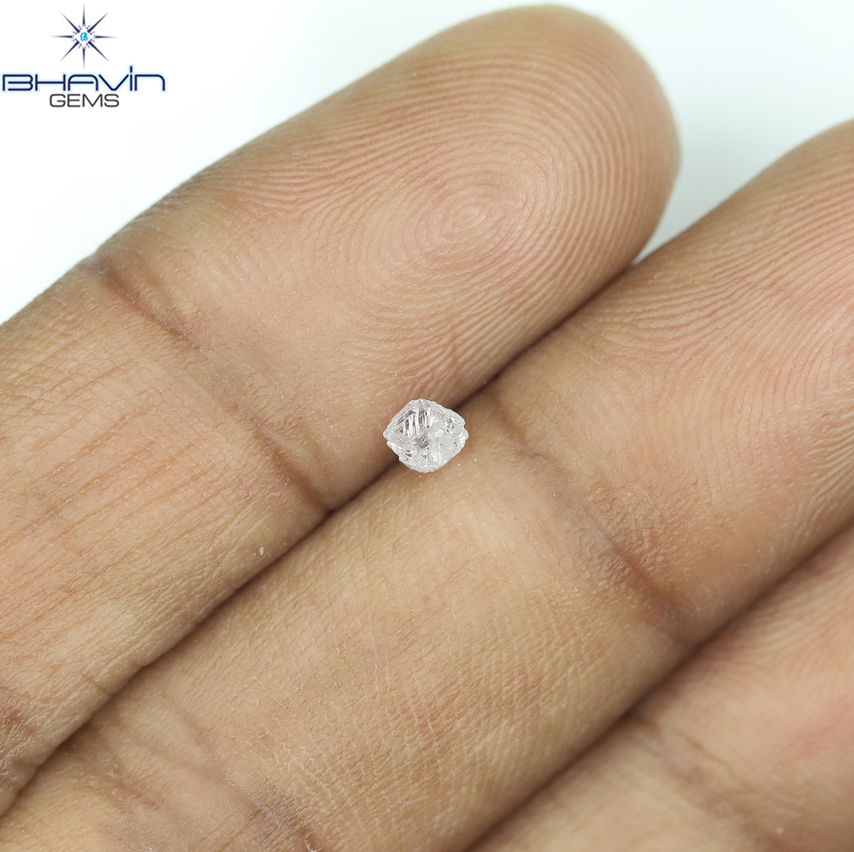 0.18 CT Natural Rough Diamond Pink Color Clarity SI (3.42 MM)