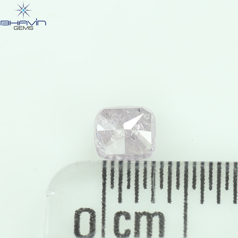 0.28 CT Cushion Diamond Natural Pink Color I3 Clarity (3.86 MM)