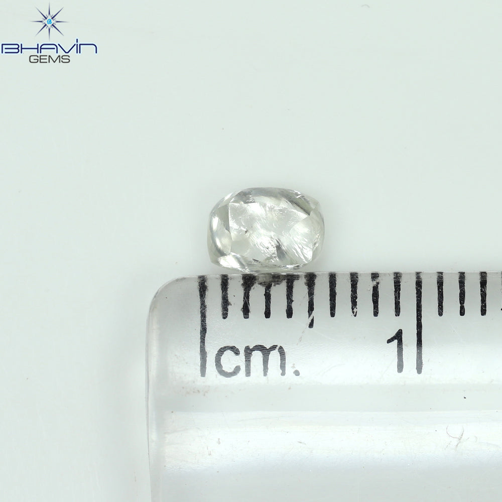 0.60 CT Rough Shape Natural Diamond White Color VS Clarity (5.17 MM)