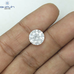 3.02 CT Round Shape Natural Loose Diamond White Color I2 Clarity (9.30 MM)