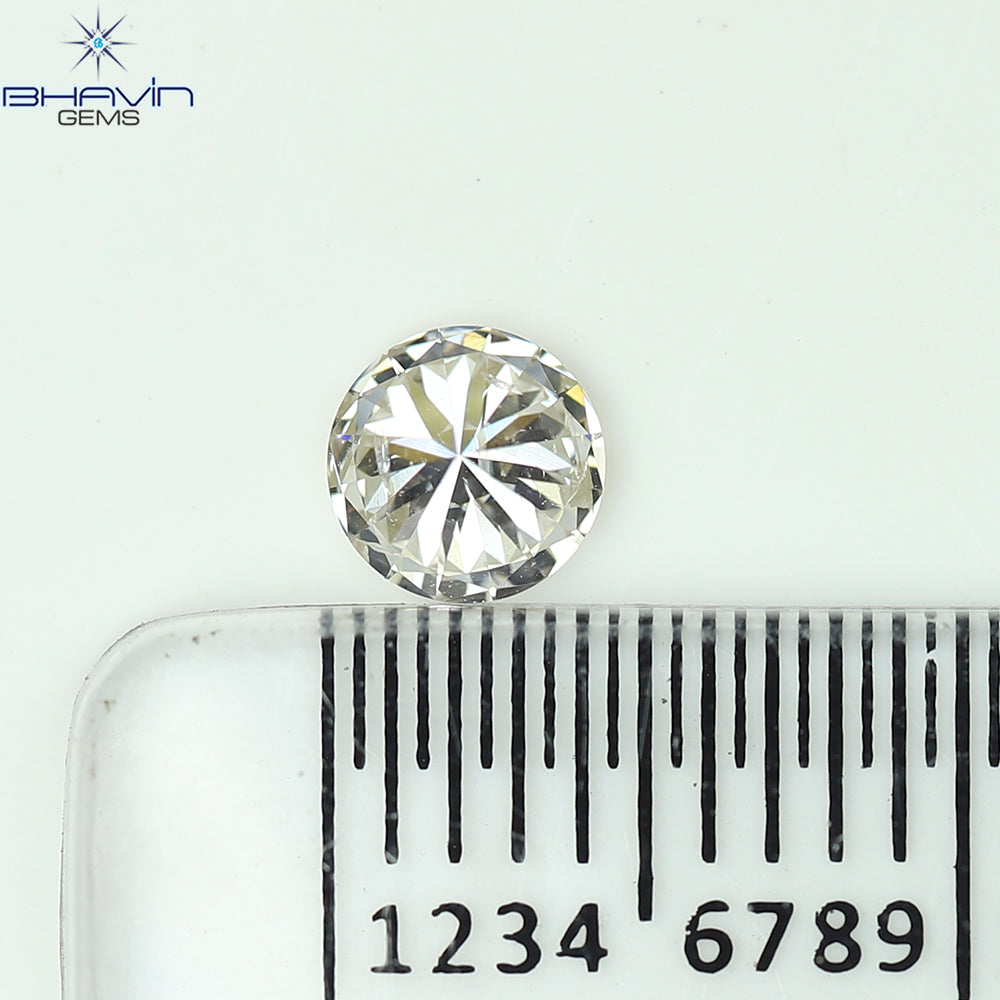 0.18 CT ラウンド ローズ カット シェイプ 天然ダイヤモンド ピンク色 I2 クラリティ (3.86 MM)