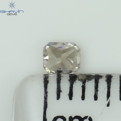 0.13 CT Radiant Shape Natural Diamond Pink Color SI2 Clarity (2.98 MM)