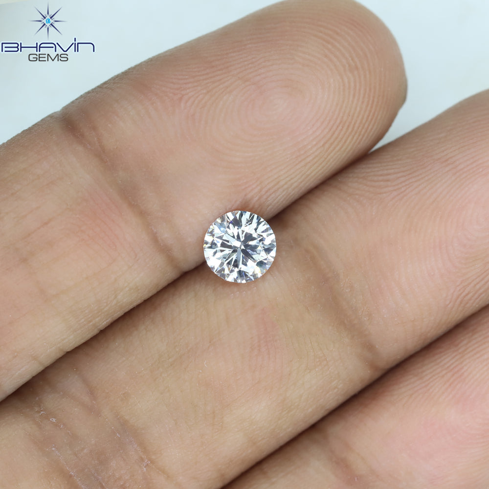 0.50 CT Round Diamond Enhanced White (D) Color VVS1 Clarity (5.04 MM)