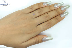 0.39 CT Radiant Diamond Natural Pink Color I3 Clarity (3.71 MM)