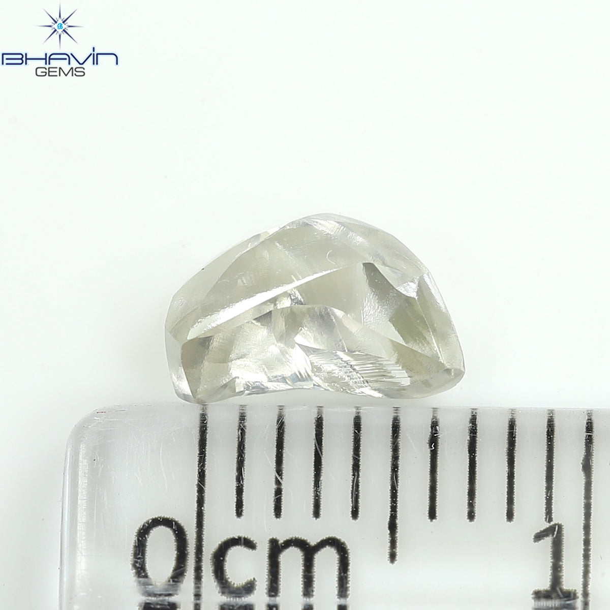 0.99 CT Natural Rough Diamond White Color Clarity VS (7.76 MM)