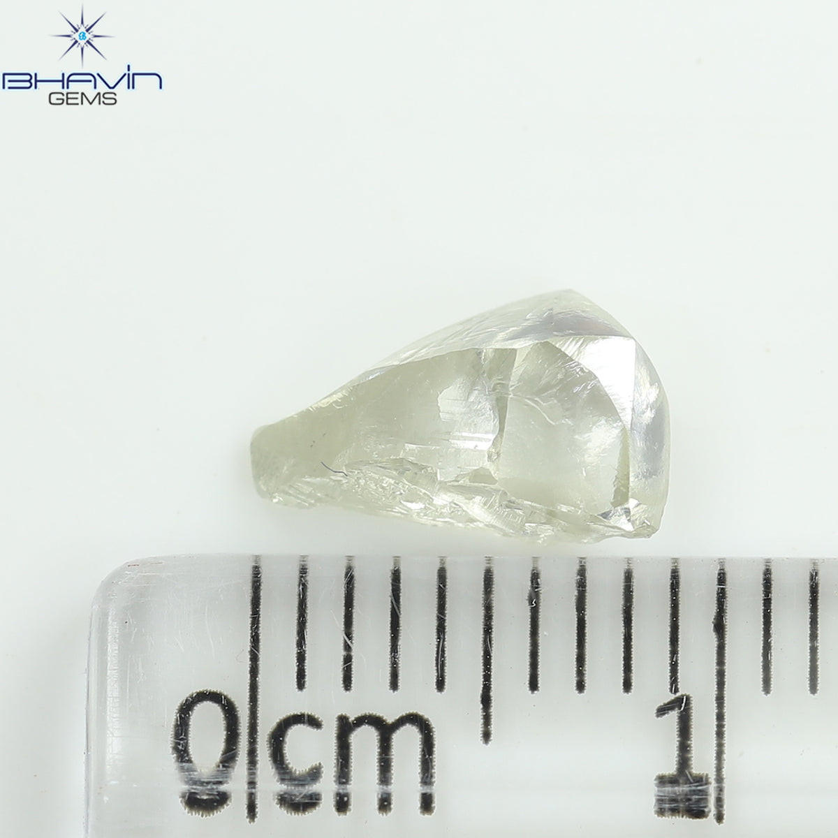 1.36 CT Natural Rough Diamond White Color Clarity VS (9.07 MM)