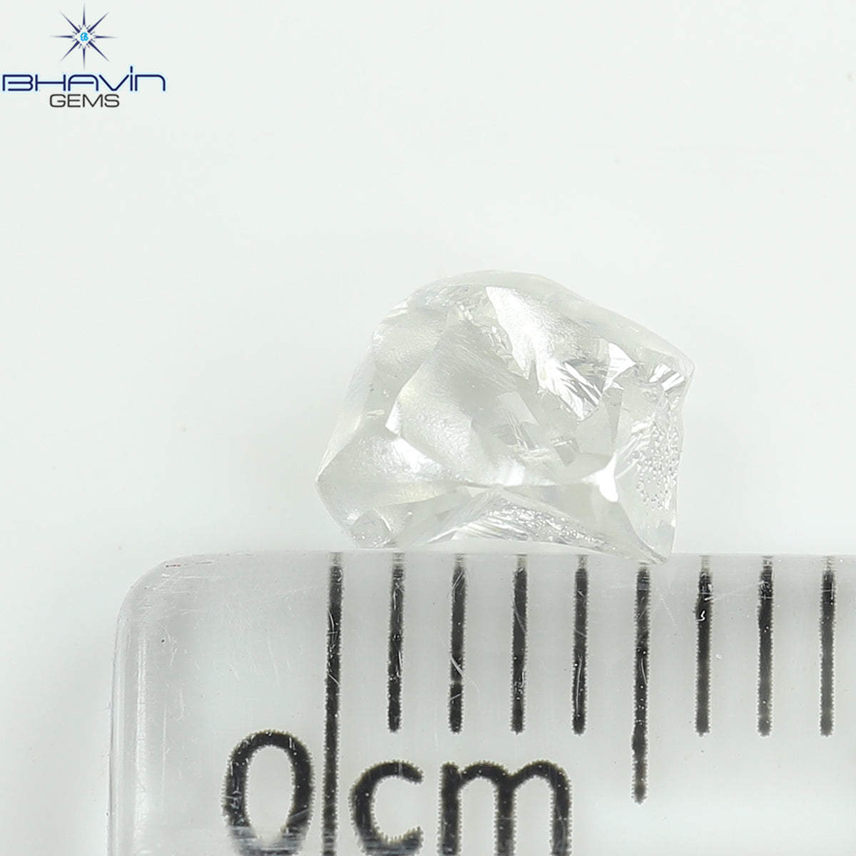 0.92 CT Natural Rough Diamond White Color Clarity VS (5.88 MM)