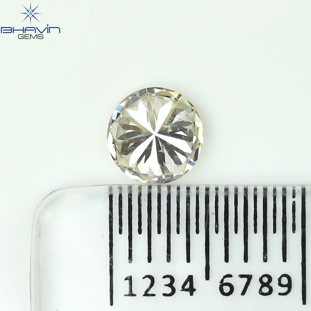 0.18 CT ラウンド ローズ カット シェイプ 天然ダイヤモンド ピンク色 I2 クラリティ (3.86 MM)
